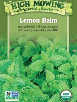 Lemon Balm Organic Seeds -Garden Care Store 8599880 02V tif