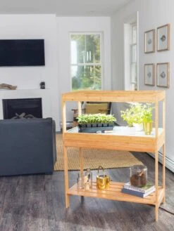 Stand For Low Bamboo Grow Light -Garden Care Store 8599950 18175 tif