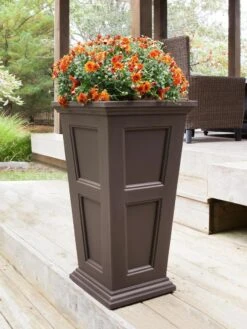 Fairfield Self-Watering Tall Patio Planters, 34” -Garden Care Store 8600109 03V tif
