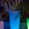 Solar Illuminated Planter Tall Granite, 32" 1 Solar Illuminated Planter Tall Granite, 32" -Garden Care Store 8600183 0685 tif