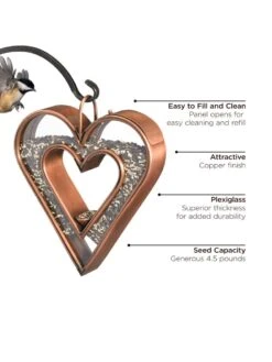 Fly-Thru™ Bird Feeder With Copper Finish 11 Fly-Thru™ Bird Feeder With Copper Finish -Garden Care Store 8600193 06v