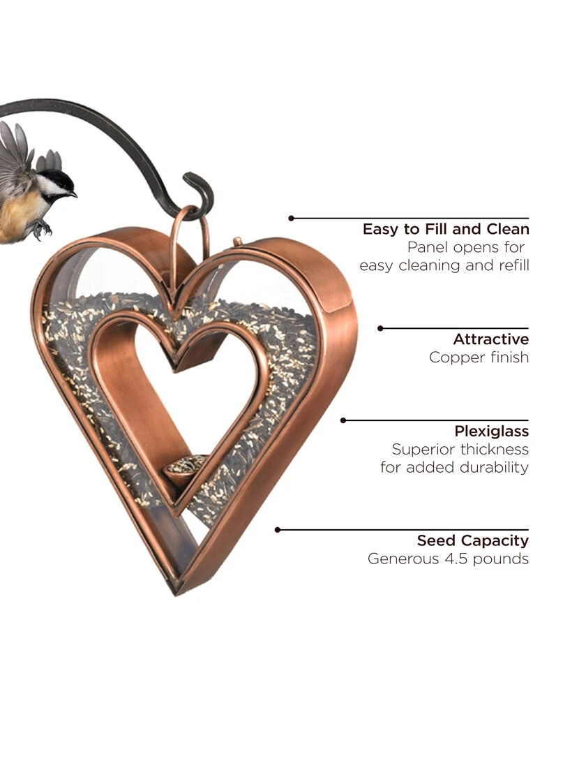 Fly-Thru™ Bird Feeder With Copper Finish 6 Fly-Thru™ Bird Feeder With Copper Finish - Image 4
