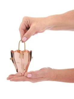 Crocus Pure Copper Rain Chain, 8.5' -Garden Care Store 8600207 01v