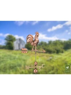 Bantam Rooster Copper Weathervane -Garden Care Store 8600280 04v