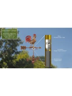 Bantam Rooster Copper Weathervane -Garden Care Store 8600280 07v