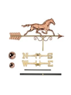 Galloping Horse Copper Weathervane -Garden Care Store 8600346 04v
