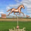 Galloping Horse Copper Weathervane -Garden Care Store 8600346 06v galloping horse copper weathervane