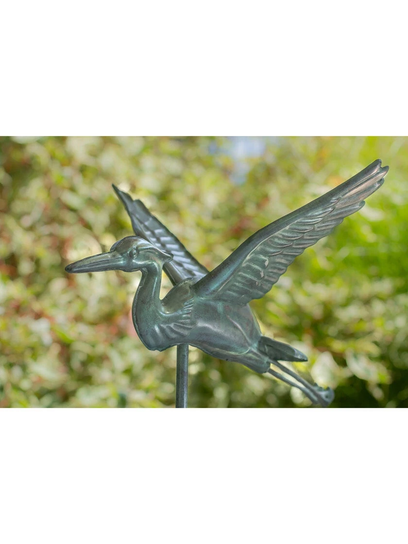 Blue Heron Cottage Copper Weathervane 4 Blue Heron Cottage Copper Weathervane - Image 2