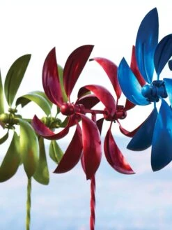 Feather Staked Wind Spinner, 22" -Garden Care Store 8600480 01V tif