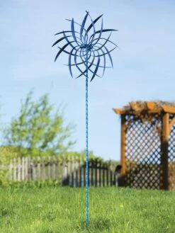 Pinwheel Wind Spinner, 22" 9 Pinwheel Wind Spinner, 22" -Garden Care Store 8600488 02V tif