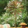 Wagon Wheel Clamp Wind Spinner, 14" -Garden Care Store 8600492 01V tif