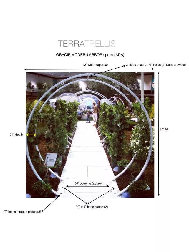 Gracie Modern Arbor, Large 4 Gracie Modern Arbor, Large - Image 2