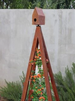 Bird Bungalow + Akoris Garden Tuteur Sr. -Garden Care Store 8600538 06v bird bungallow akoris garden tuteur oxide