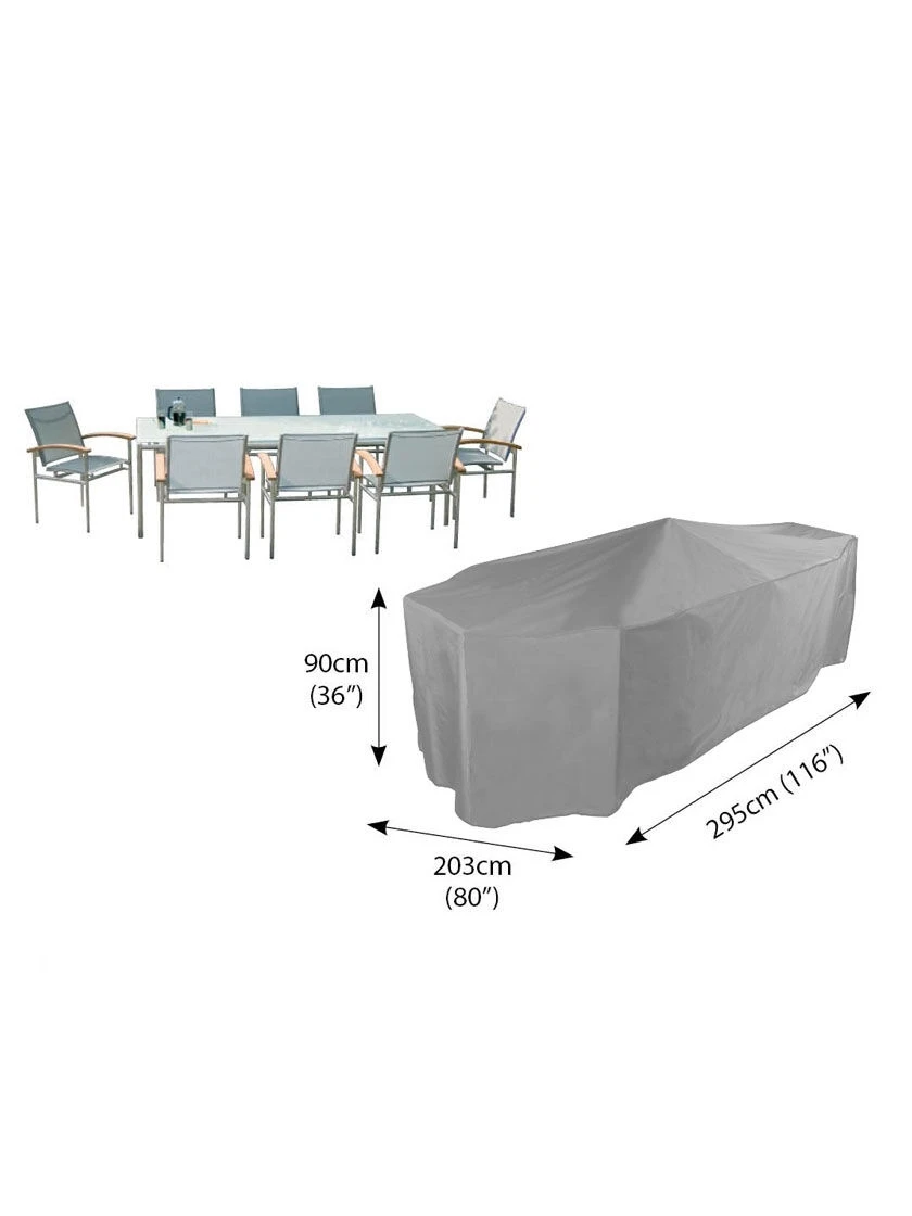 Bosmere Patio Set Cover Rectangle/Oval 8-Seat 4 Bosmere Patio Set Cover Rectangle/Oval 8-Seat - Image 2