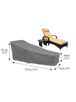 Bosmere Chaise Lounge Waterproof Chair Cover 8 Bosmere Chaise Lounge Waterproof Chair Cover -Garden Care Store 8608853 03v