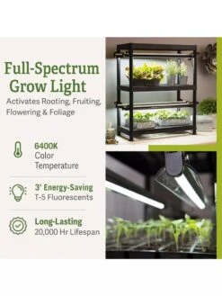 Stack-n-Grow Lights - 2-Tier System -Garden Care Store 8608905 2