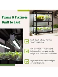 Stack-n-Grow Lights - 2-Tier System -Garden Care Store 8608905 7