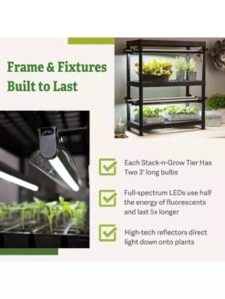 LED Stack-n-Grow Lights - 2-Tier System -Garden Care Store 8608906 7