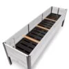 Self-Watering Eco-Stained Elevated Planter Box, 2' X 8' 2 Self-Watering Eco-Stained Elevated Planter Box, 2' X 8' -Garden Care Store 8608962 3302 tif