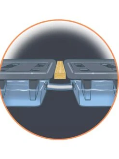 Self-Watering Eco-Stained Elevated Planter Box, 2' X 8' -Garden Care Store 8609009 0002 detail art tif