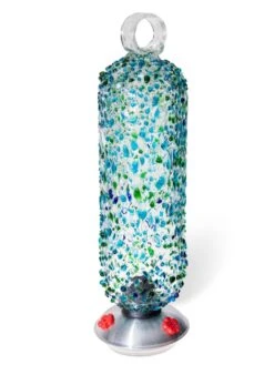 Filagree™ Hummingbird Feeder -Garden Care Store 8609154 4759 filigree ocean glass hummingbird feeder 20 oz large capacity