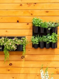 8 Pot Metal Wall Planter -Garden Care Store 8609195 6250 tif
