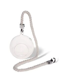 Mini Blown-Glass Hanging Terrarium, Set Of 2 -Garden Care Store 8609218 4734