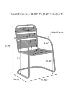 Crosley Brighton Chair Set, Set Of 2 -Garden Care Store 8609288 38v