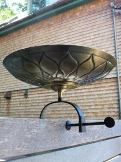 Achla Designs African Daisy Birdbath With Over-the-Rail Bracket -Garden Care Store 8609295 02v