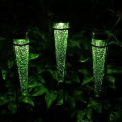 Achla Designs Solar Sparkle Cone With Stakes, Set Of 3 17 Achla Designs Solar Sparkle Cone With Stakes, Set Of 3 -Garden Care Store 8609357DKGR 05V jpg