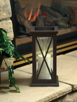 Outdoor LED Pillar Candles -Garden Care Store 8609405 01v