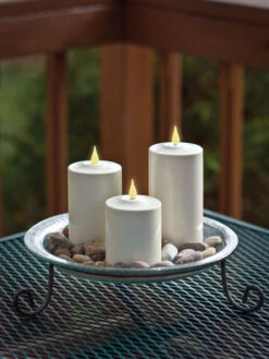Outdoor LED Pillar Candles -Garden Care Store 8609405 02v