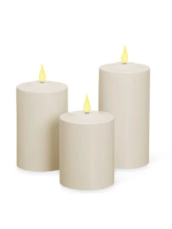 Outdoor LED Pillar Candles -Garden Care Store 8609405 05v