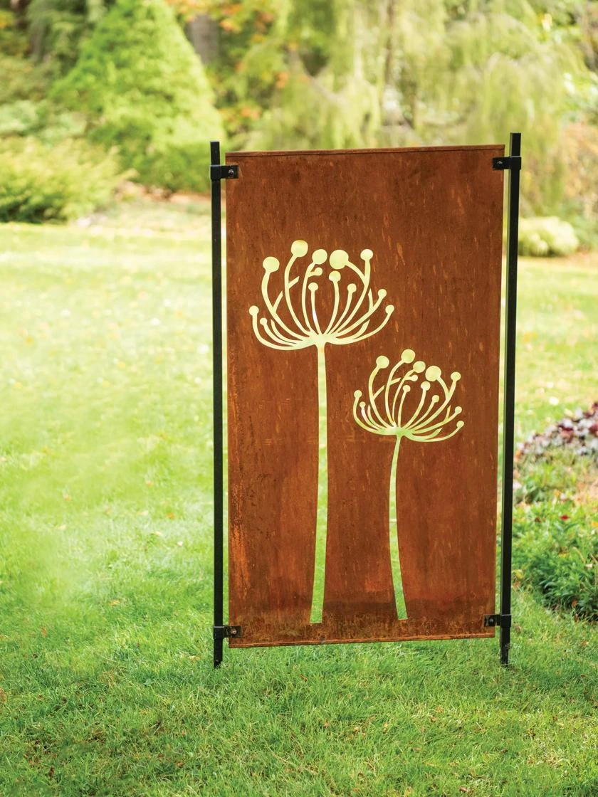 Queen Anne's Lace Corten Steel Screen 5 Queen Anne's Lace Corten Steel Screen - Image 3