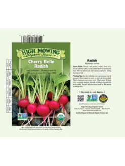 Cherry Belle Radish Organic Seeds 7 Cherry Belle Radish Organic Seeds -Garden Care Store 8610352 01v