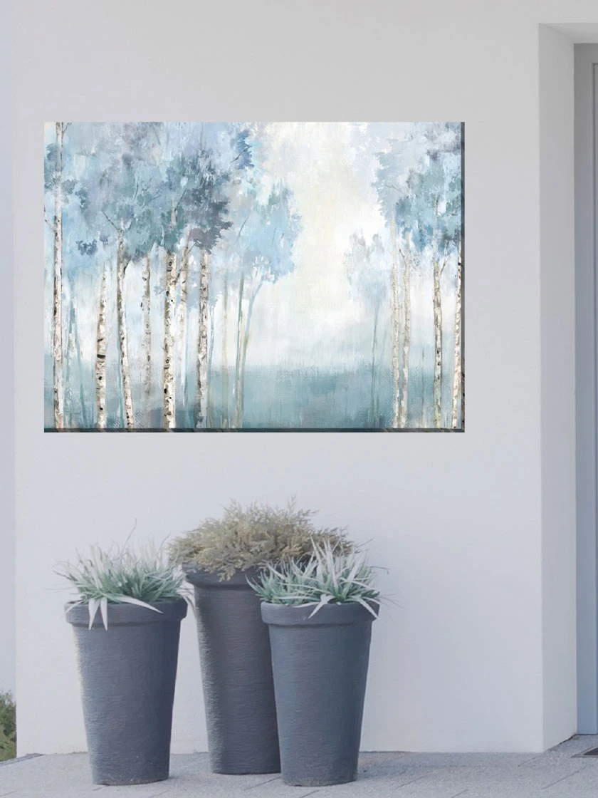Silent Blue Outdoor Wall Art 3 Silent Blue Outdoor Wall Art