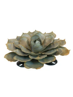 Desert Steel Blue Rose Succulent Sculpture 13 Desert Steel Blue Rose Succulent Sculpture -Garden Care Store 8610764 01v desert steel blue rose succulent large