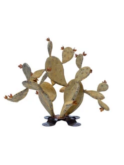 Desert Steel Prickly Pear Cactus Sculpture, Redondo -Garden Care Store 8610768 04v