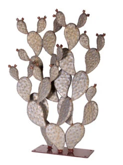 Desert Steel Prickly Pear Cactus Sculpture, Grande 7 Desert Steel Prickly Pear Cactus Sculpture, Grande -Garden Care Store 8610769 03v