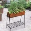 Rectangular Corten Planter And Stand -Garden Care Store 8611028 9159 tif