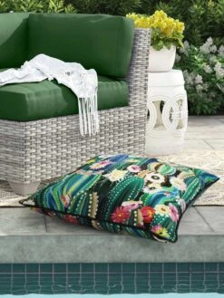Outdoor Decor™ Floor Pillows, 24" X 24" 12 Outdoor Decor™ Floor Pillows, 24" X 24" -Garden Care Store 8611118 109v cact outdoor floor deco pillow 24x24 multi cactus