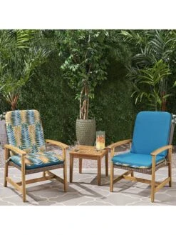 Outdoor Decor™ Seat Pad High Back Cushions, 20" X 45" 19 Outdoor Decor™ Seat Pad High Back Cushions, 20" X 45" -Garden Care Store 8611125 200v aqua outdoor seat pad high back cushions 20x45 turqoise flowers