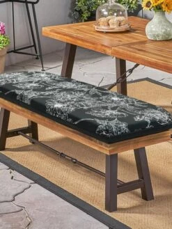 Outdoor Decor™ Bench Cushions, 18" X 48" -Garden Care Store 8611128 110V BKF tif
