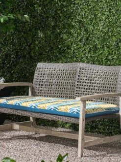 Outdoor Decor™ Bench Cushions, 18" X 48" -Garden Care Store 8611128 200V AQUA tif