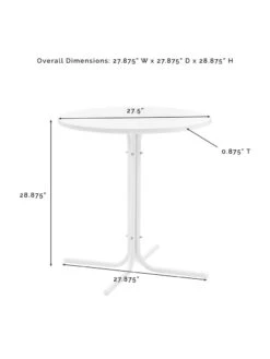 Crosley Griffith Outdoor Bistro Table -Garden Care Store 8611576 05v