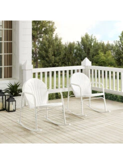 Crosley Griffith 2-piece Outdoor Rocking Chair Set -Garden Care Store 8611577 wt 40v