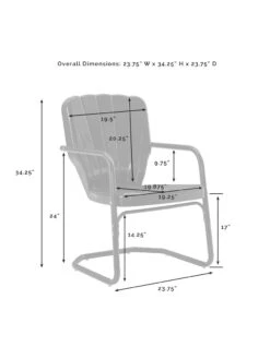 Crosley Ridgeland 5-piece Outdoor Dining Set -Garden Care Store 8611579 07v