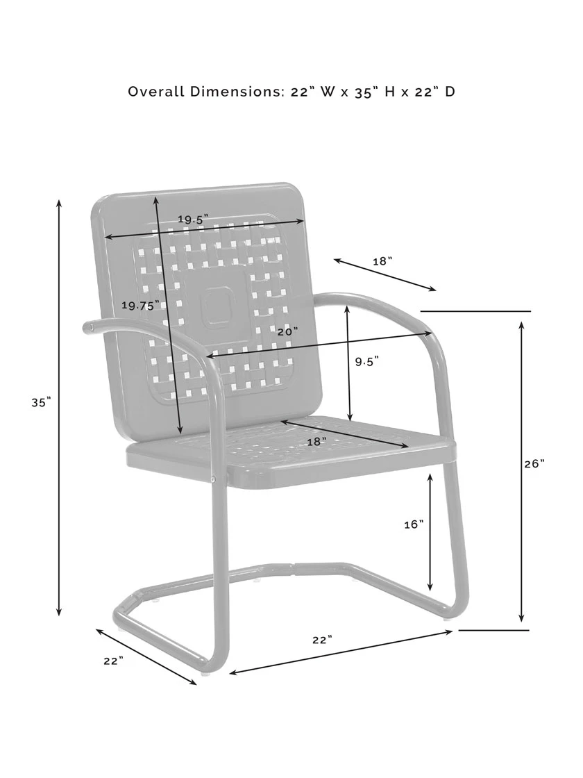 Crosley Bates 5-piece Outdoor Dining Set 11 Crosley Bates 5-piece Outdoor Dining Set - Image 9