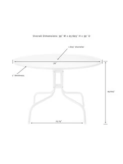 Crosley Bates 5-piece Outdoor Dining Set 22 Crosley Bates 5-piece Outdoor Dining Set -Garden Care Store 8611581 09v