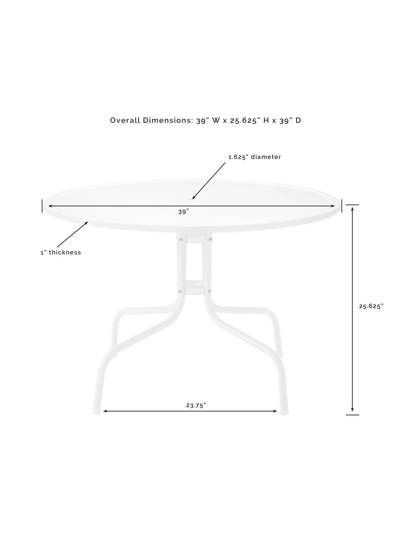 Crosley Bates 5-piece Outdoor Dining Set 12 Crosley Bates 5-piece Outdoor Dining Set - Image 10